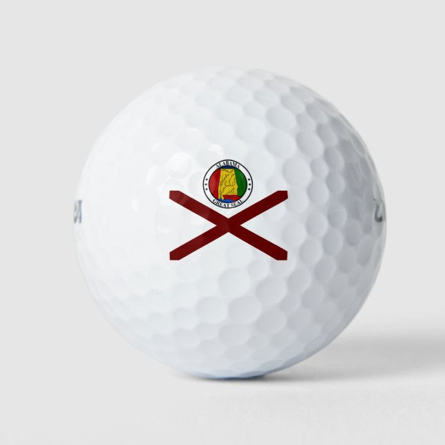 Alabama flag golf balls (Front)