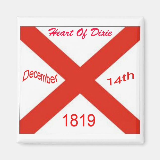 Alabama Flag Magnet (Front)