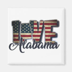 Alabama flag magnet