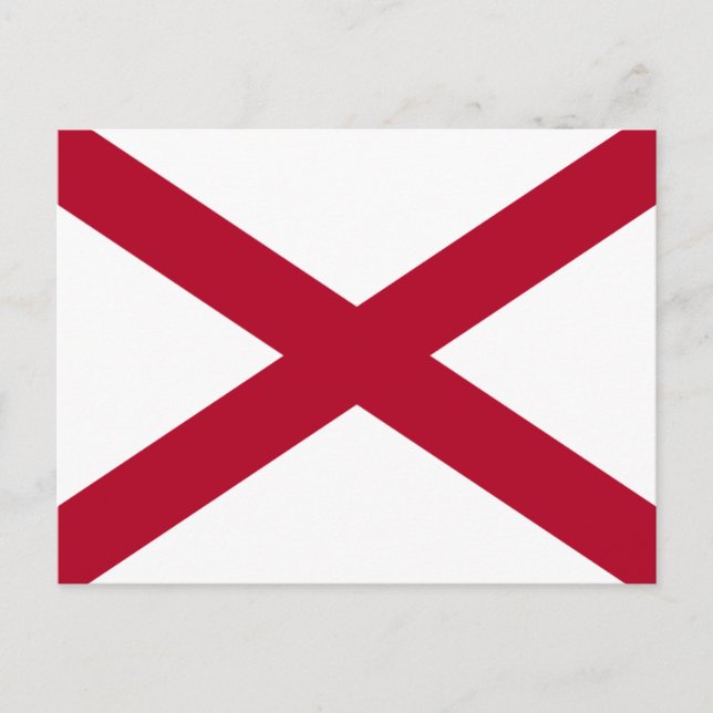 Alabama flag postcard (Front)