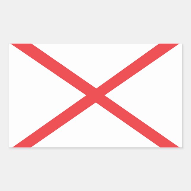 Alabama Flag Rectangular Sticker (Front)