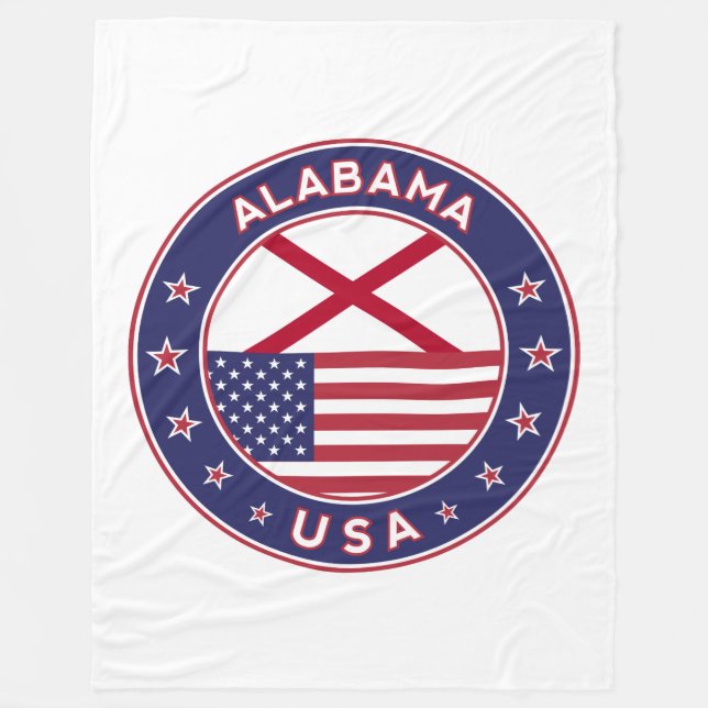 Alabama Fleece Blanket (Front)