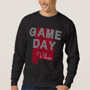 Alabama Football Crimson Game Day Vibes Fall Tailg Sweatshirt