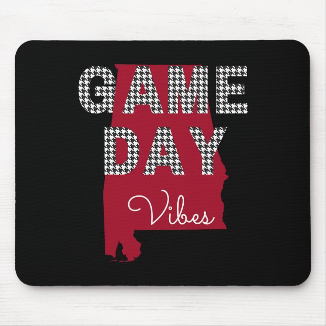 Alabama Football Tailgate Game Day Vibes Fall  Mouse Pad (Front)