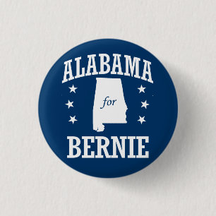 ALABAMA FOR BERNIE SANDERS 3 CM ROUND BADGE