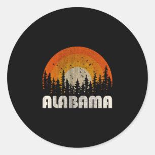 Alabama - funny nature vintage hiking 60s 70s 80s classic round sticker