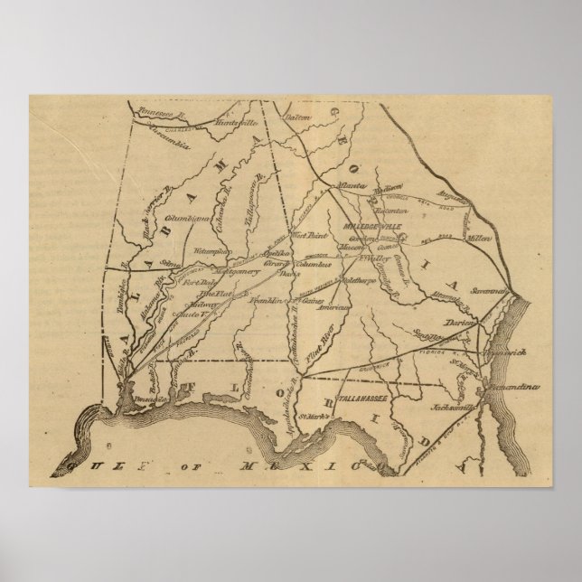 Alabama, Georgia, Florida Poster (Front)
