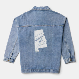 Alabama Girl Alabama State 1  Denim Jacket