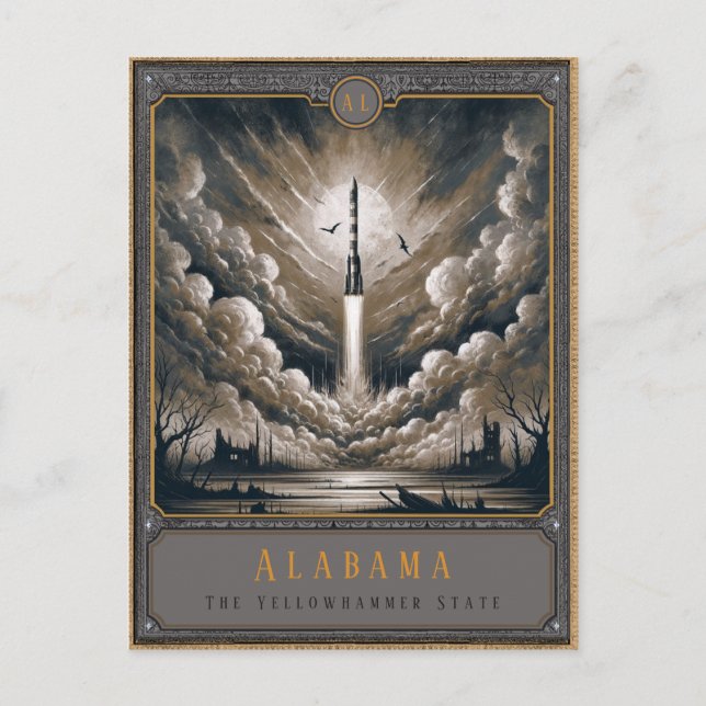 Alabama | Gothic Art Postcard (Front)
