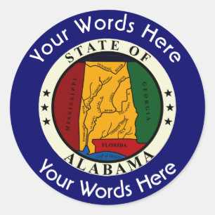 Alabama Great Seal Custom Sticker