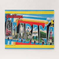 Alabama Greeting Postcard