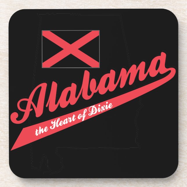 Alabama Heart of Dixie Coaster (Front)