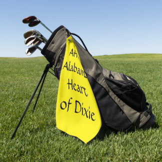 Alabama Heart of Dixie Monogram Golf Towel