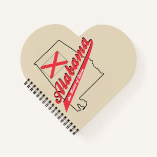 Alabama Heart of Dixie Notebook