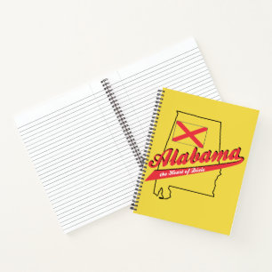 Alabama Heart of Dixie Notebook