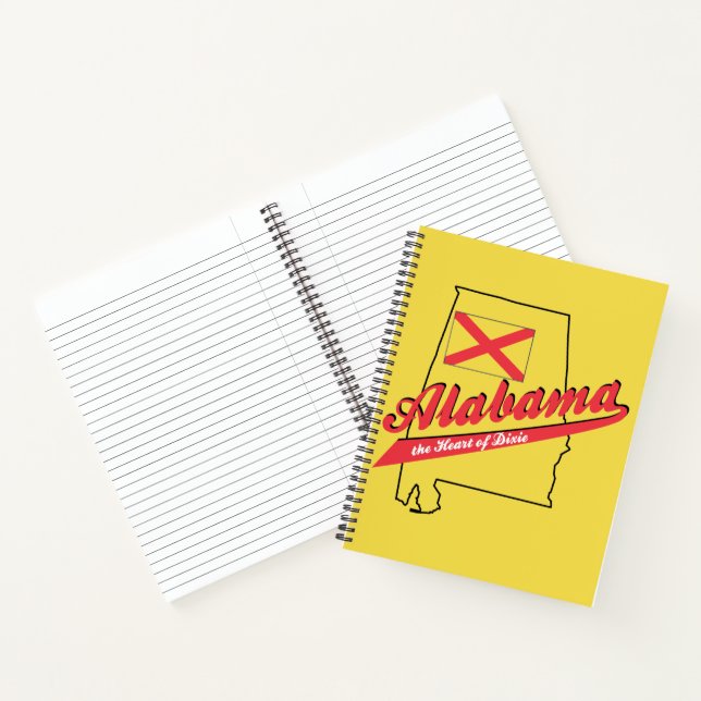 Alabama Heart of Dixie Notebook (Inside)