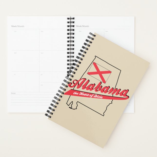 Alabama Heart of Dixie Planner (Display)