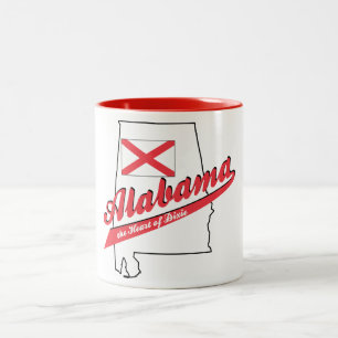 Alabama Heart of Dixie! Two-Tone Coffee Mug