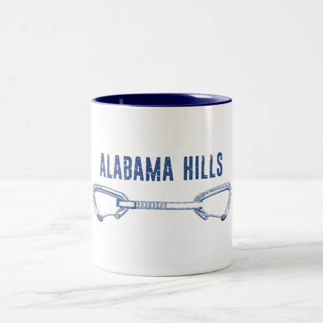 Alabama Hills Climbing Quickdraw Two-Tone Coffee Mug (Center)