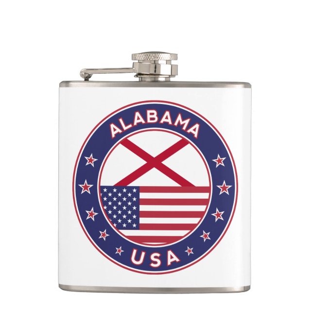 Alabama Hip Flask (Front)
