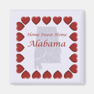 Alabama Home Sweet Home Magnet