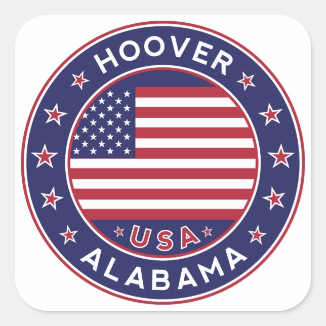 Alabama, Hoover Square Sticker (Front)
