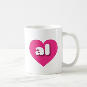 Alabama hot pink heart - I love al Coffee Mug