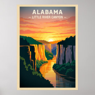 Alabama Little River Canyon V02 Poster