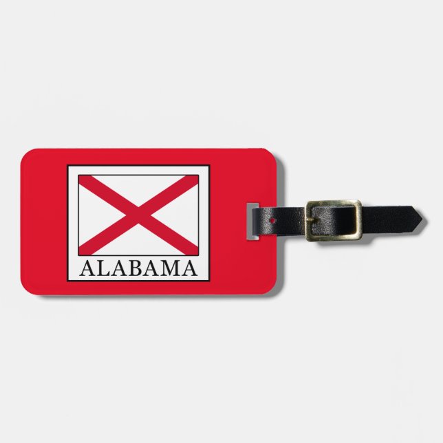Alabama Luggage Tag (Front Horizontal)