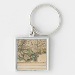 Alabama, Mississippi, Louisiana Key Ring