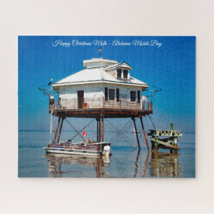 Alabama Mobile Bay Happy Christmas Mum Jigsaw Puzzle
