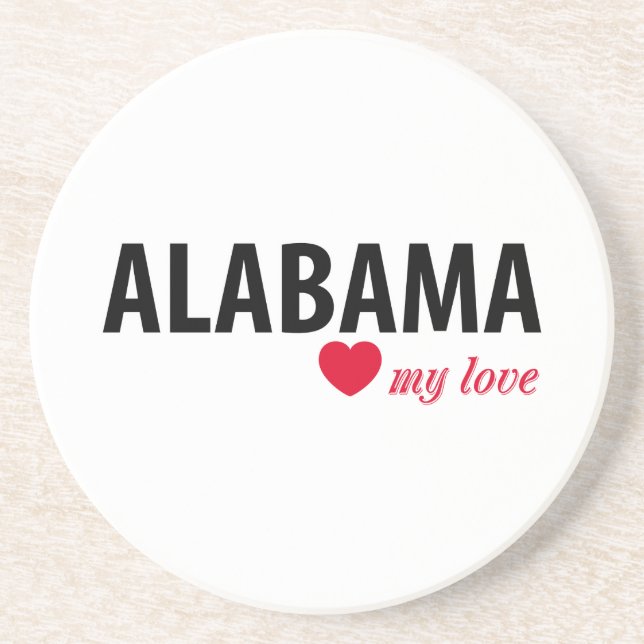 Alabama my love coaster (Front)