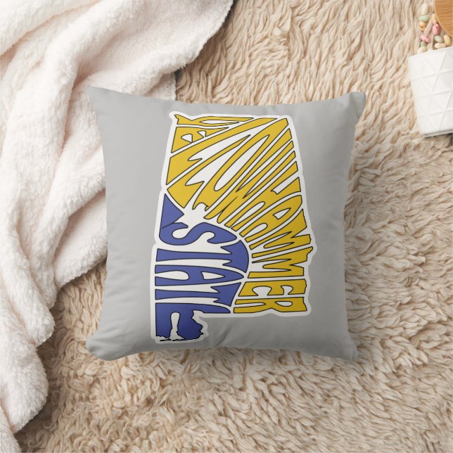 Alabama Nickname Word Art Cushion (Blanket)