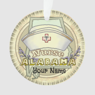 Alabama Nurse Ornament