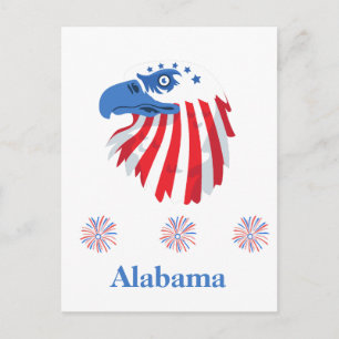 Alabama Patriotic Postcard