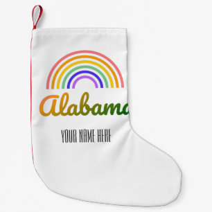 Alabama - Personalised - Christmas Small Christmas Stocking