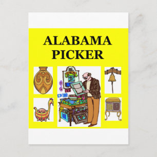 ALABAMA picker Postcard