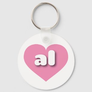 Alabama pink heart - I love al Key Ring