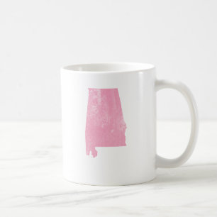 Alabama - Pink Vintage Grunge Coffee Mug