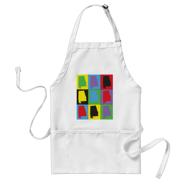 Alabama Pop Art Standard Apron (Front)