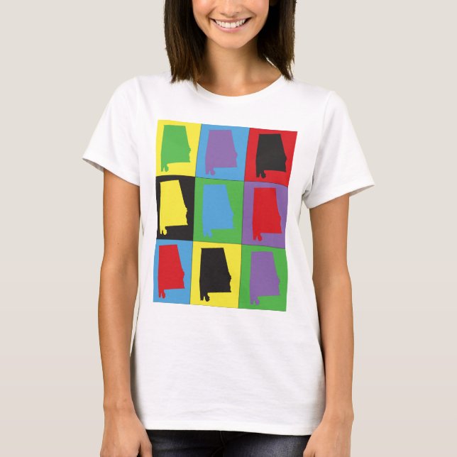 Alabama Pop Art T-Shirt (Front)