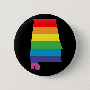 alabama pride. 6 cm round badge