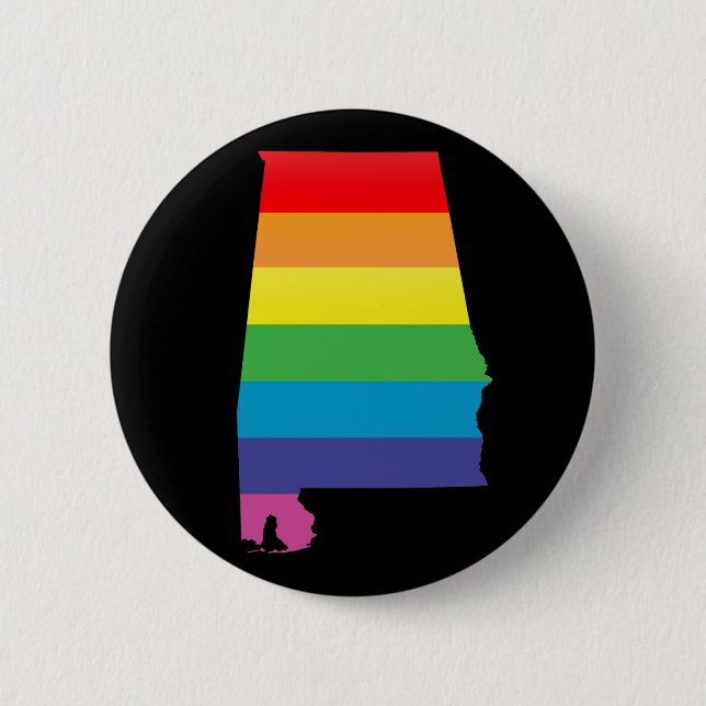 alabama pride. 6 cm round badge (Front)