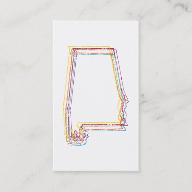 alabama pride blur business card (Front)