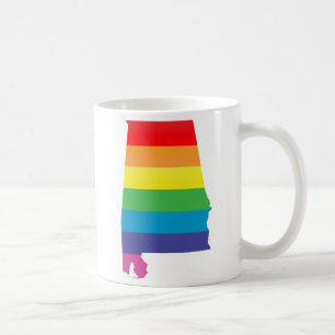 alabama pride. striped. coffee mug