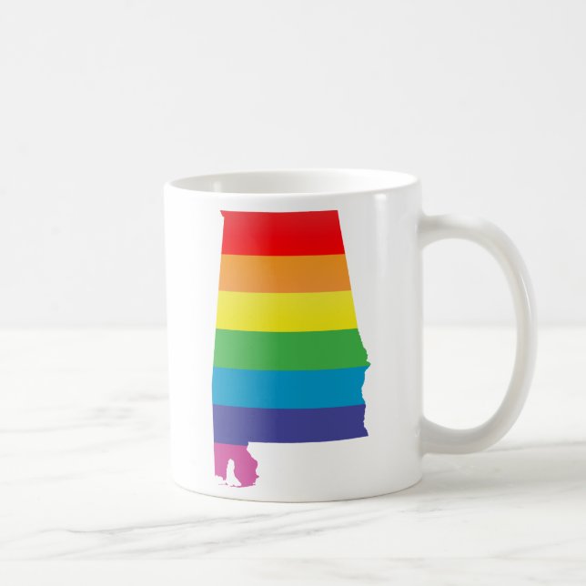 alabama pride. striped. coffee mug (Right)
