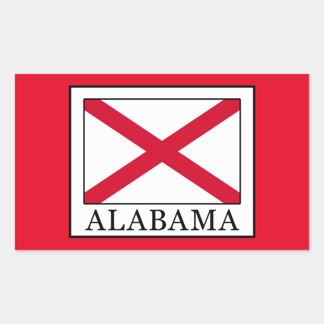 Alabama Rectangular Sticker (Front)