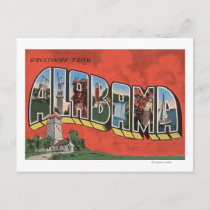 Alabama (Red)Large Letter ScenesAlabama Postcard