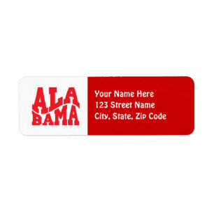 Alabama Return Address Label
