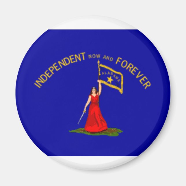 alabama secession flag magnet (Front)